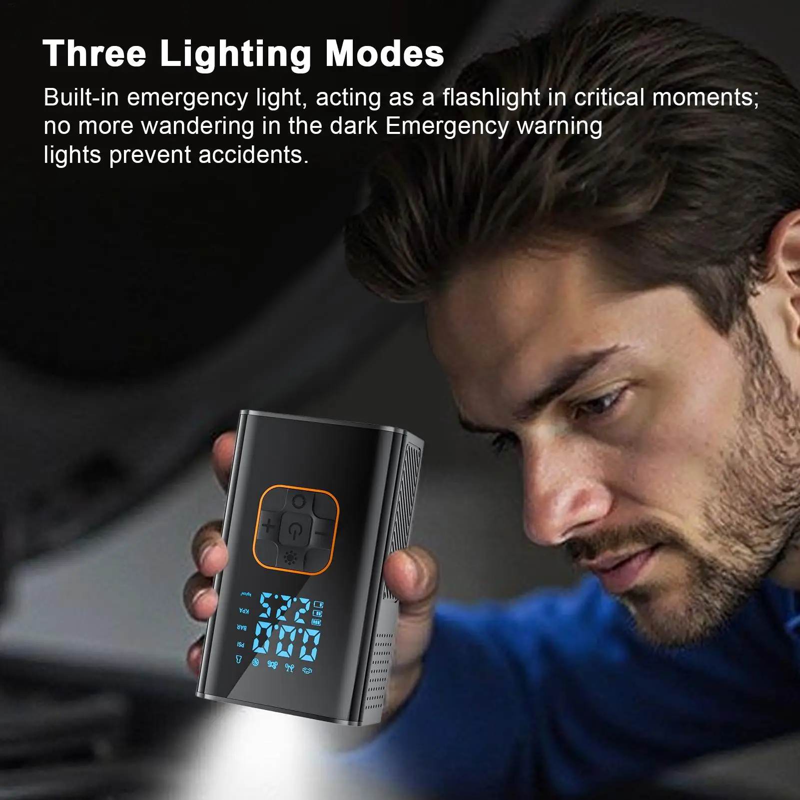 

Air Pump For Car Tires Portable Rechargeable 150PSI Car Air Compressor Pump With Pressure Gauge For Auto Truck SUV Bike