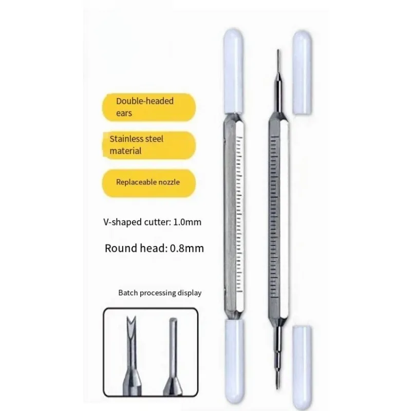 Watchmaker's strap with hexagonal handle and double-ended screwdriver for disassembling watch repair tools made by Guangyuan