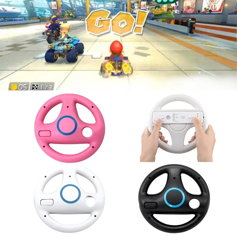 

1pcs Mulit-colors Mario Kart Racing Wheel Games Steering Wheel for Wii Remote Game Controller