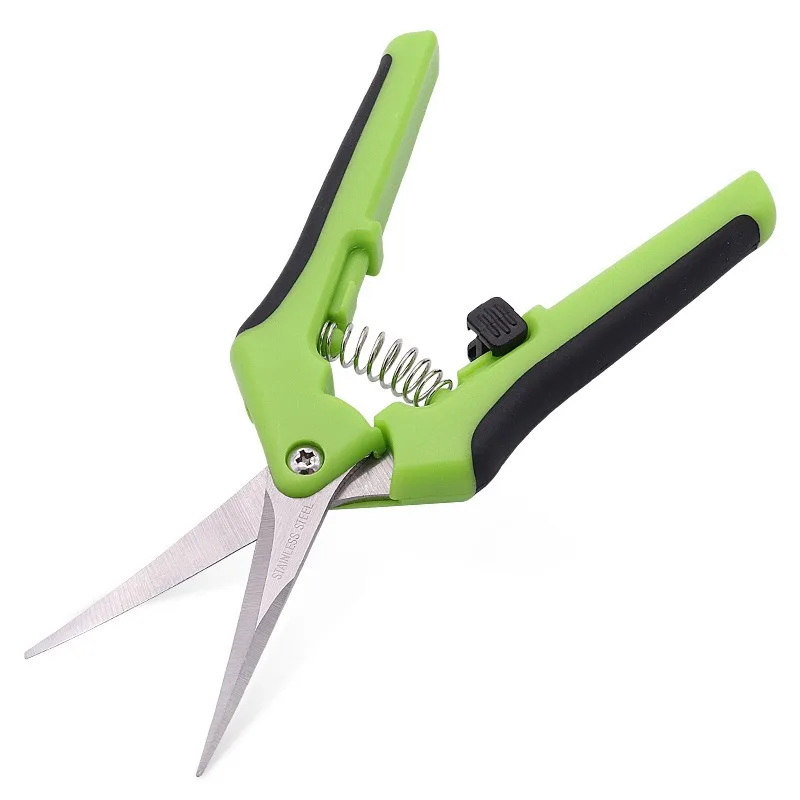 Stainless Steel Straight Head Pruning Shears Flower Shears Garden Shears, Garden Fruit Tree Scissors Garden Tools Cross-border