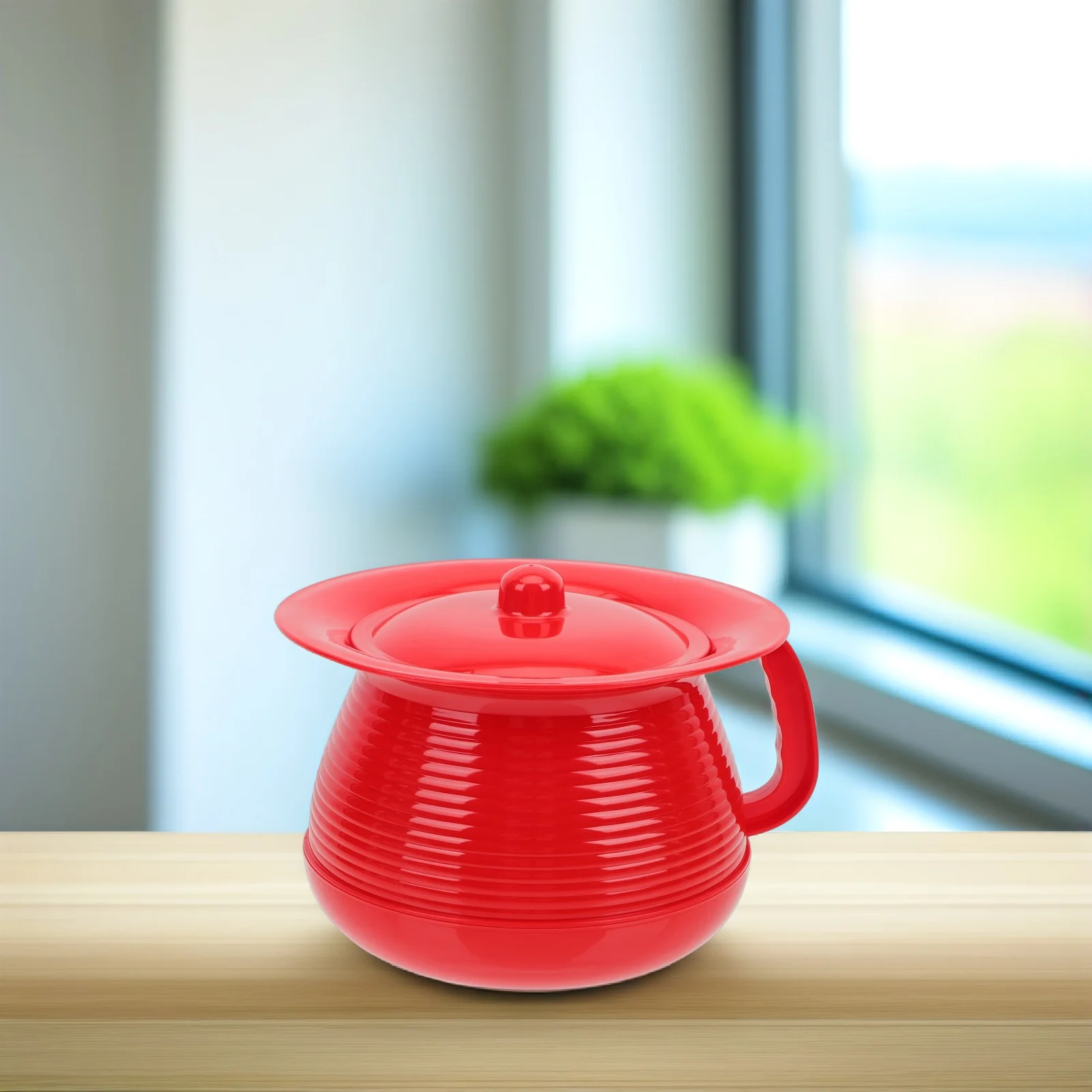 سميكة البلاستيك مبولة الحاويات الكبار المبصقة غطاء محمول غطاء عدم الانزلاق قاعدة ليلة البول وعاء المنزلية Bedpan السلس الداخلية #2