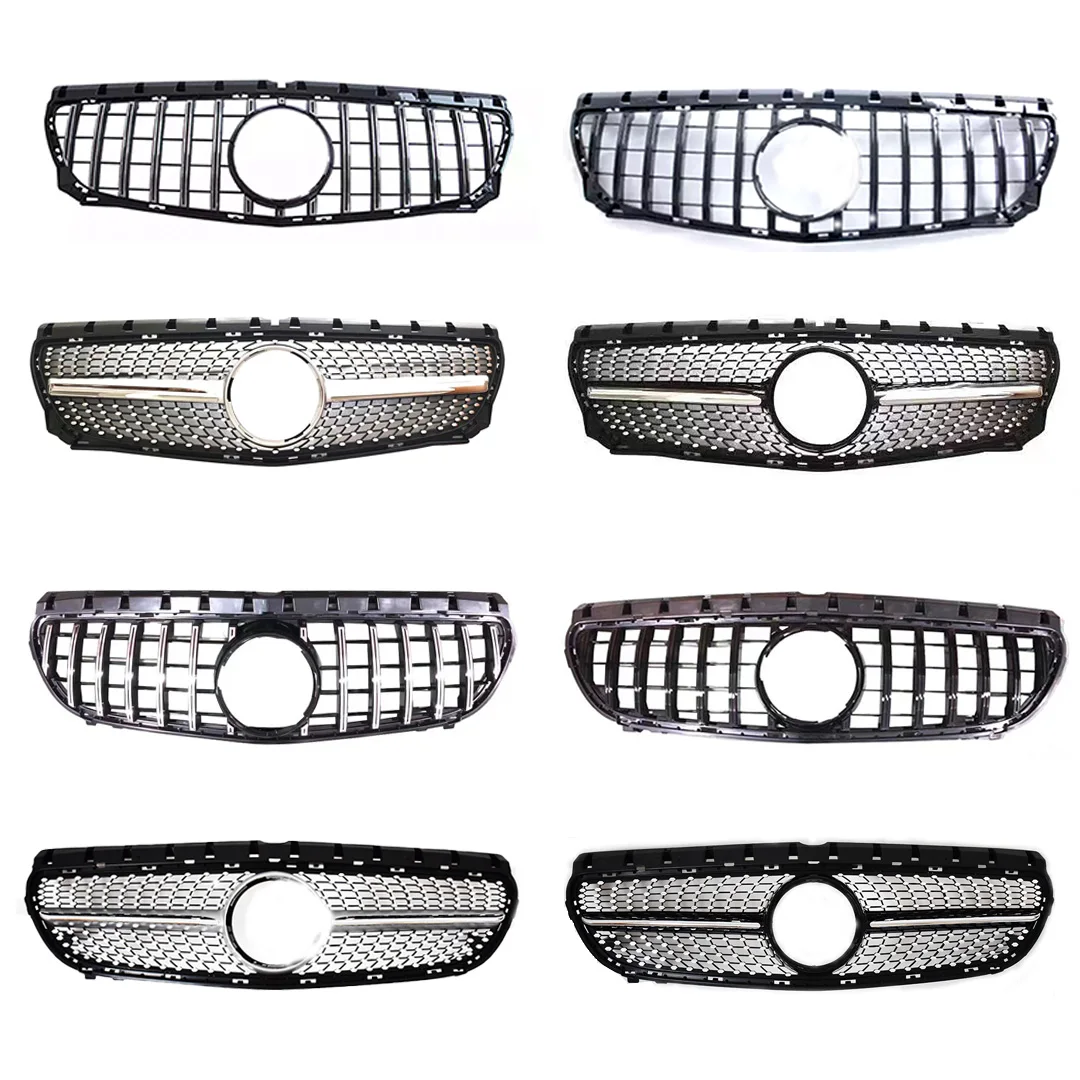 Facelift Voorbumper Grille Racing Grill Tuning Accessoires Voor Mercedes Benz B klasse W246 2012-2019 Bovenste Mesh midden Styling - afbeelding 2