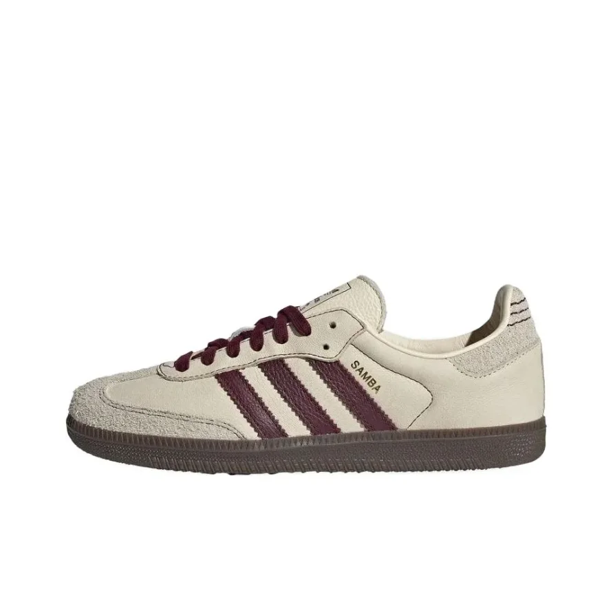 Adidas Mi Brown SAMBA OG Men and Women Comfortable Fashion Anti-skid Wear-resistant Low-top Board Shoes