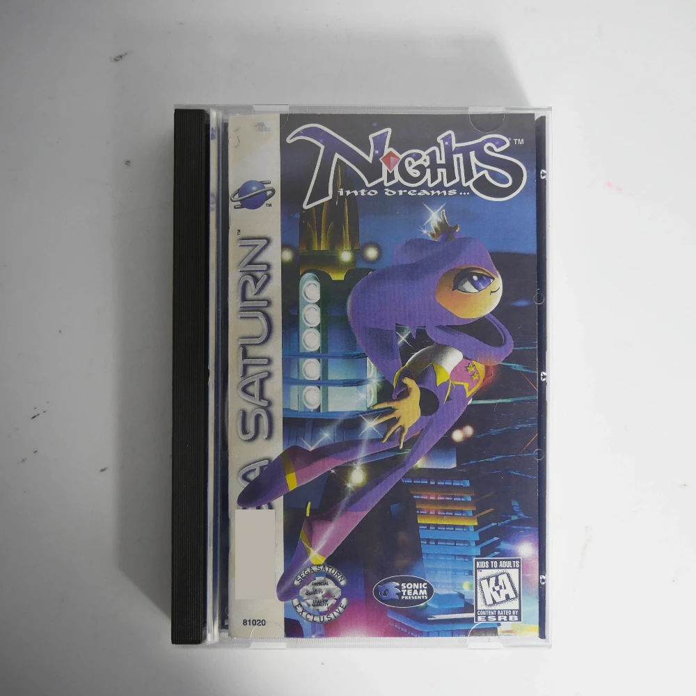 

Saturn Copy Disc Game Nights into Dreams With Manual Unlock Console Game Retro Video Direct Reading Game