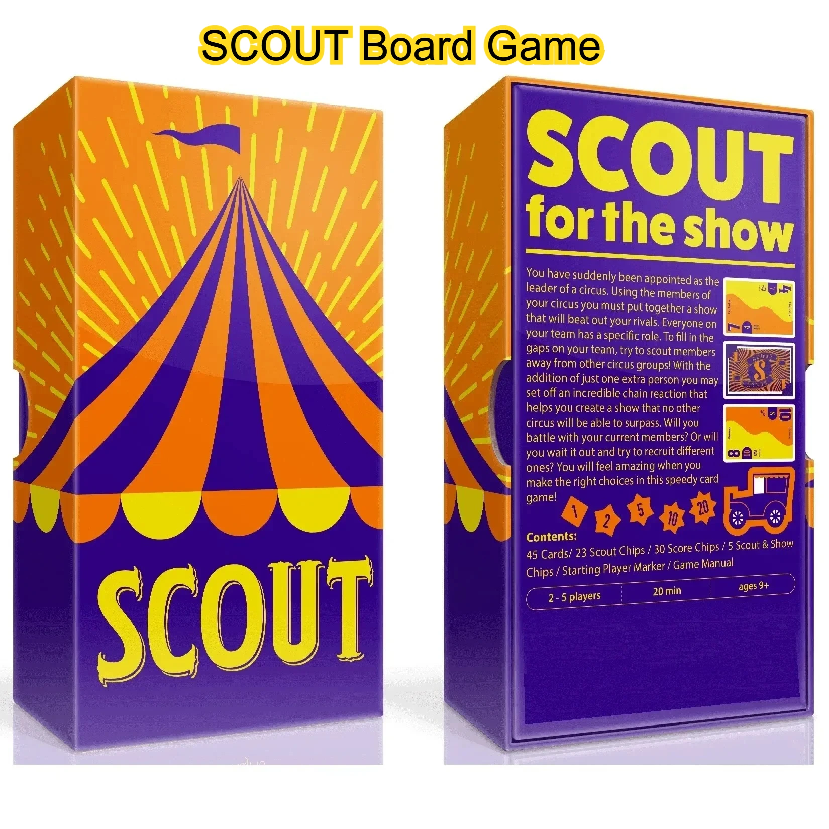 Decorative SCOUT Board Game, Tabletop Display Piece for Home & Party, Ideal Festival & Birthday Gift