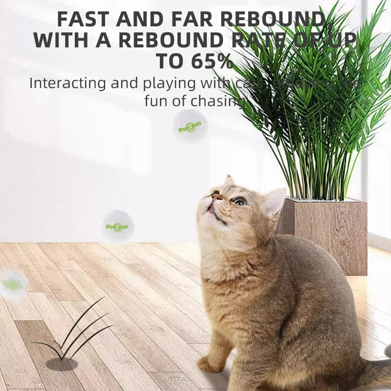 GiGwi Cat Toys G-Ball Rolling Ball Pet Cat Owner Interactive Toys Automatic Bouncing Ball Self Hi Teasing Kittens Jumping Ball