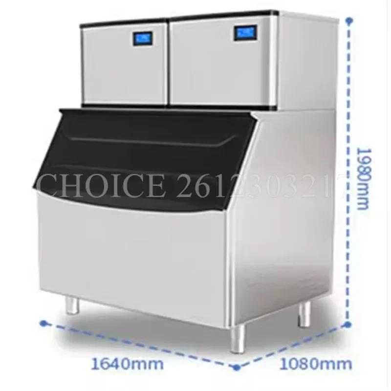 Commercial 1000kg Cube Ice Making Machines Coffee KTV Restaurant Ice Machine Automatic Large Capacity Ice Cube Making Machine