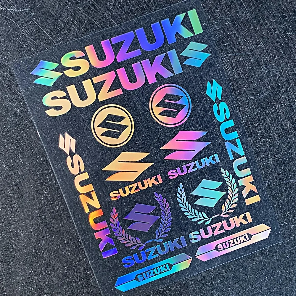 Suzuki Logo Motorcycle Personalized Decorative Stickers for Body Helmet Shock Creative Waterproof Modified Stickers Decoration
