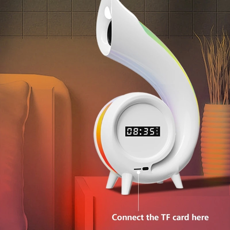 Altoparlante wireless multifunzione con effetto luce LED Lampada notturna 8 in 1