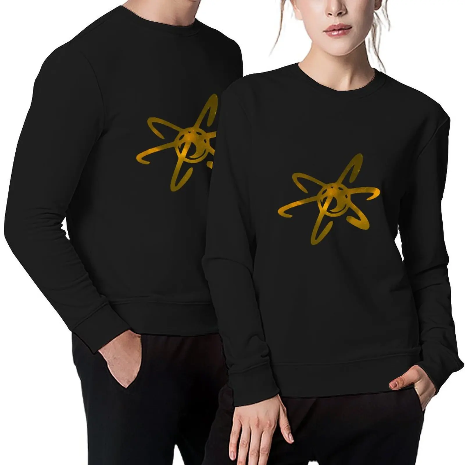 

Neutron Logo Shimer Gold Pullover autumn new products clothes for men anime clothing tracksuit men sweatshirt