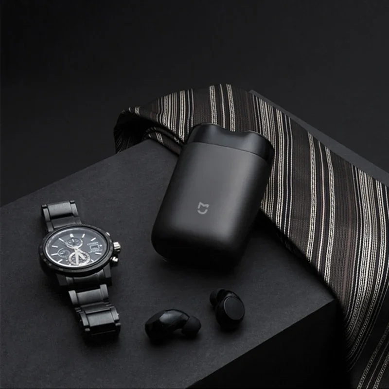 ماكينة حلاقة كهربائية XIAOMI Mijia S100 ماكينة حلاقة صغيرة محمولة للرجال مع 2 رأس عائم USB قابلة لإعادة الشحن ماكينة حلاقة اللحية