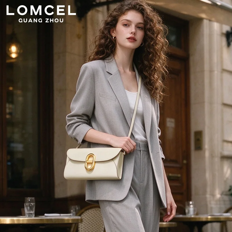 LOMCEL 258 Leather pig nose woc wallet with palm print on the handbag, cowhide handbag, clutch bag, shoulder bag, crossbody bag