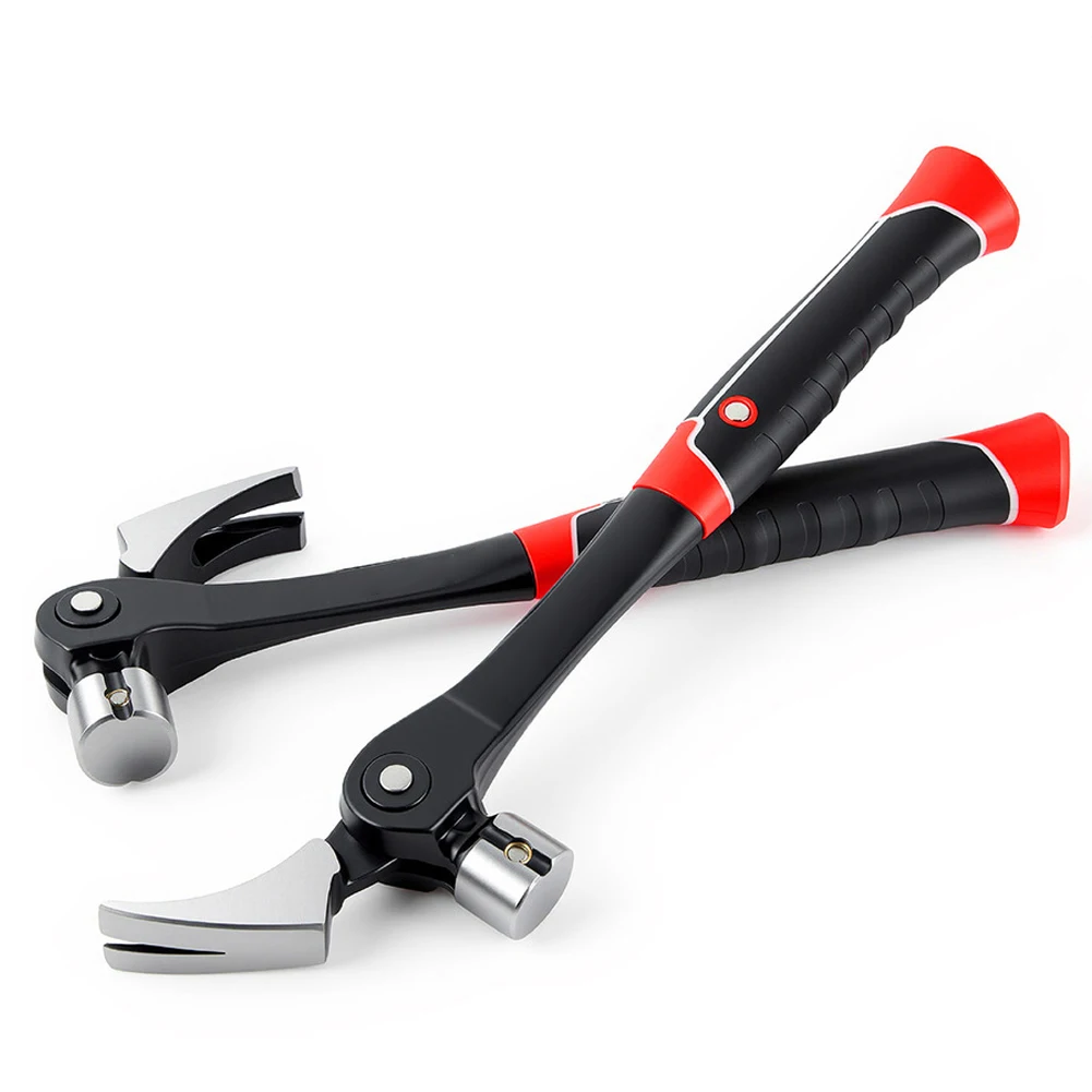 For Horn hammer with magnetic nail holder adjustable angles and comfortable rubber grip for professional and diy use