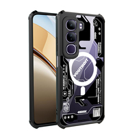 [Ready Stock]For Vivo V40 V30 V29 V27 V25 V23 Pro Lite E SE 4G/5G Shock Fall Prevention Transparent Case Pattern No.1