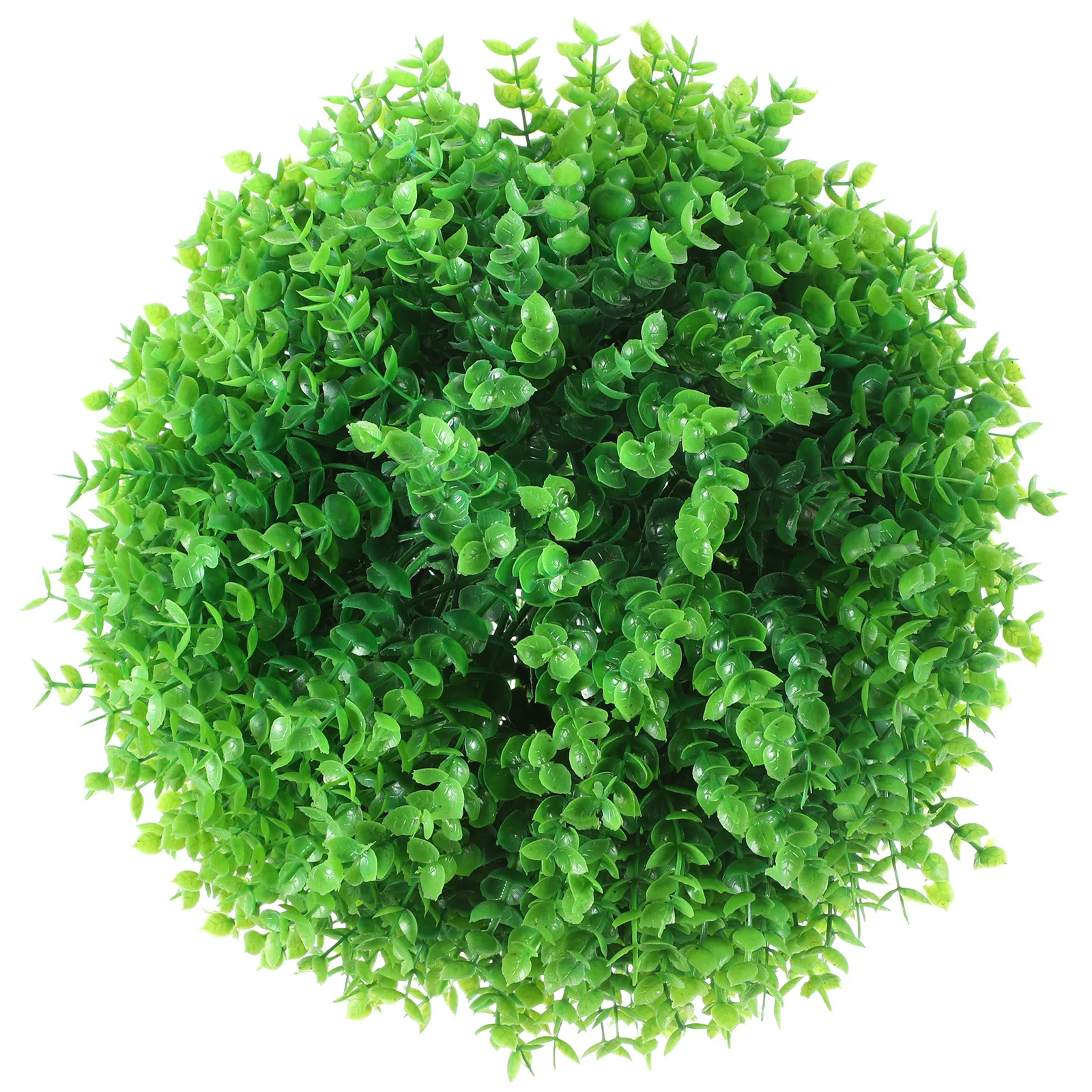 

Faux Eucalyptus Artificial Hanging Topiary Ball Decorative Grass Ball Ceiling Pendant for Home Garden Party Supplies