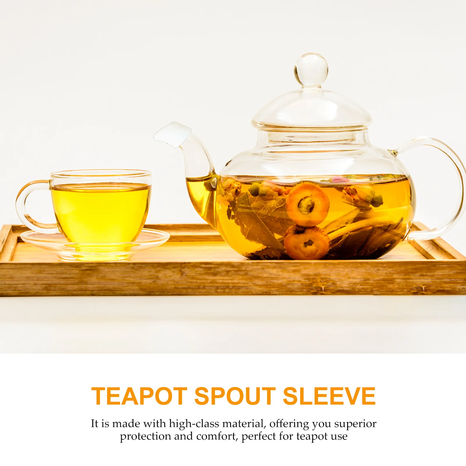 

2pcs Silicone Teapot Spout Cover Dust Proof Scald Resistant Leak Proof Heat Insulated Protective Sleeve for Kettle Bottle
