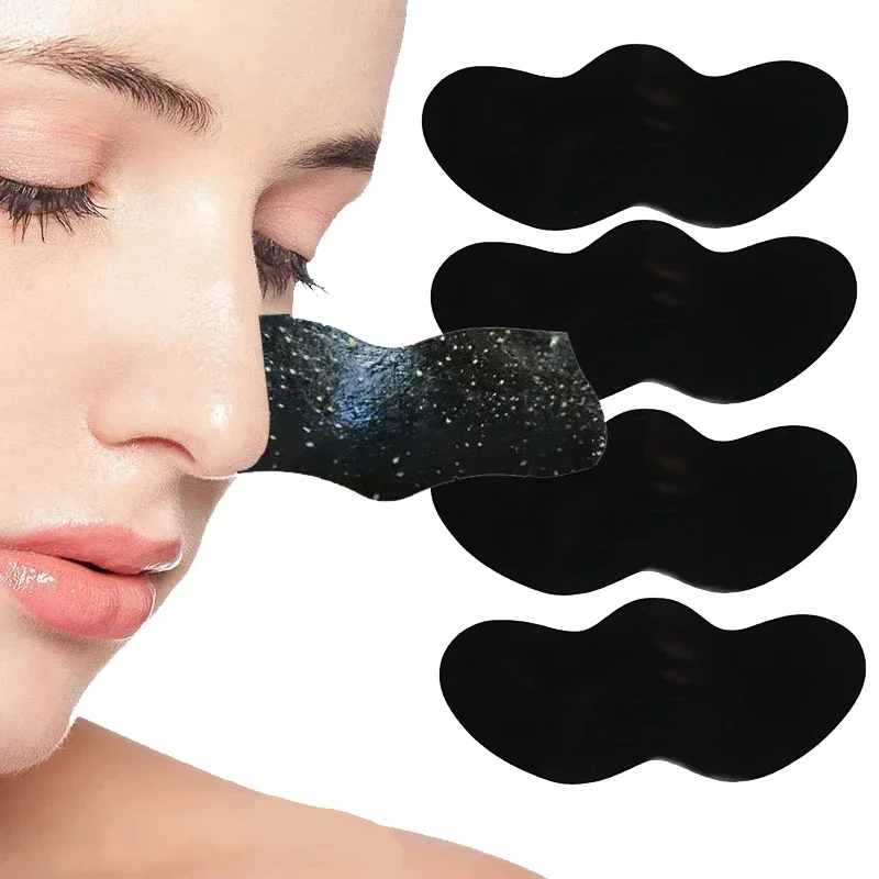Maschera per la rimozione dei punti neri Peeling Strisce nasali Pulizia profonda Ridurre i pori del naso Testa nera Rimuovi adesivi Maschera per la cura della pelle Patch