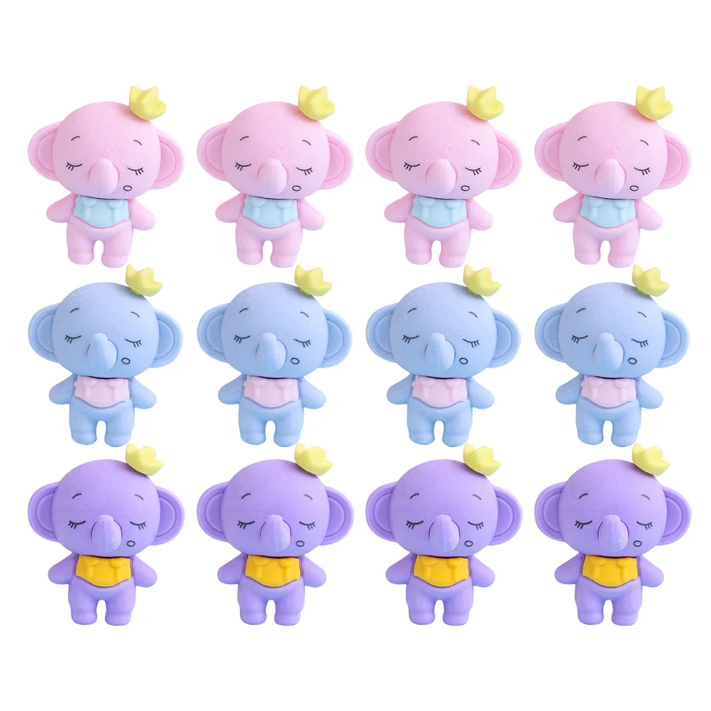

36pcs Eraser Cute Kawaii Stationery School Supplies Tiny Animal Design For Kids Bulk Small Erasers Student