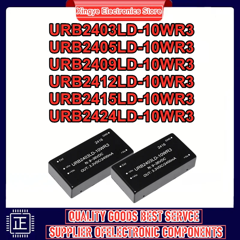URB2403LD-10WR3 URB2405LD-10WR3 URB2409LD-10WR3 URB2412LD-10WR3 URB2415LD-10WR3 URB2424LD-10WR3 isolated power module New