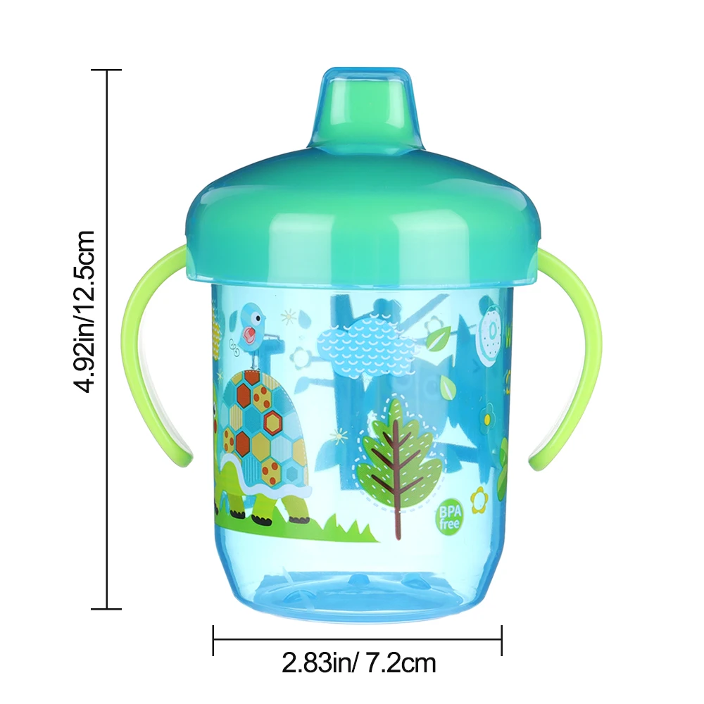 Portable Baby Feeding Drinkware Cup Newborn Learning Hand Shank Bottles PP Silicone Tableware Toddler Water Bottle Baby