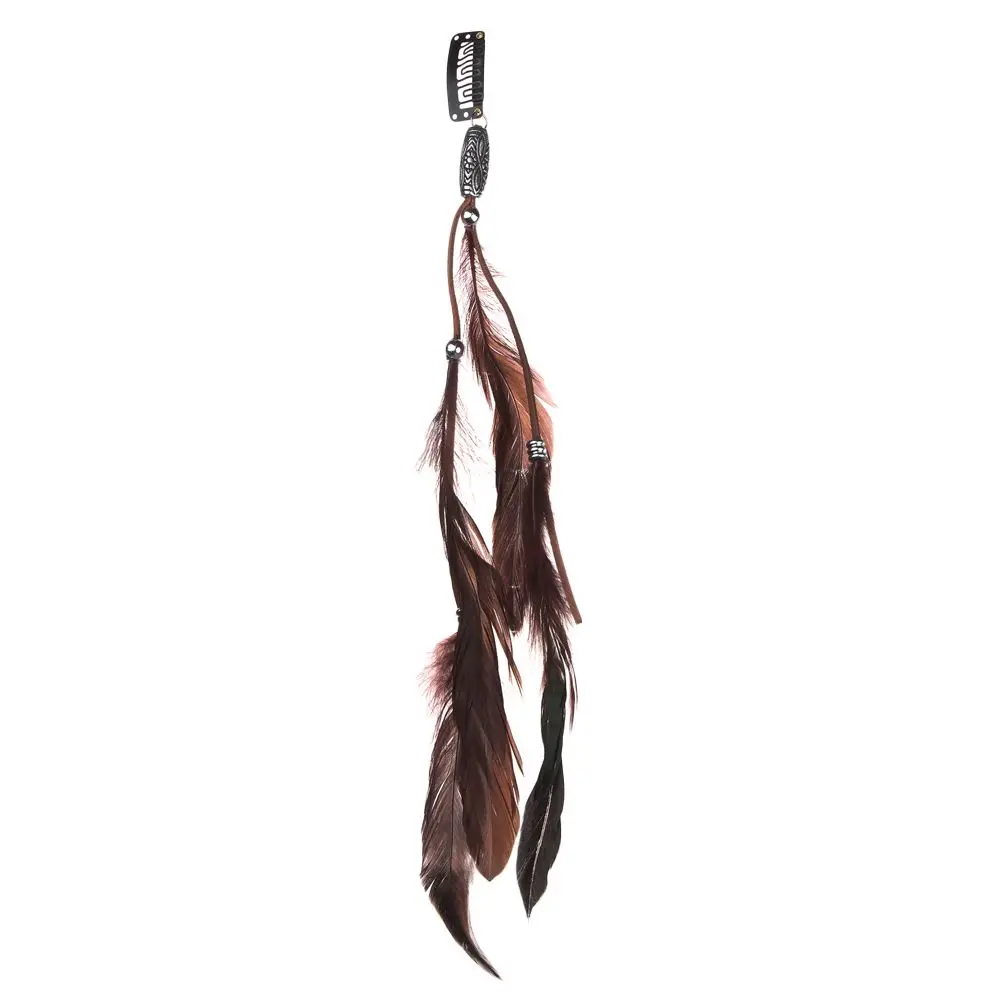 Gifts Handmade Comb Headdress Hippie Headpieces Novelty Hairclips Headband Headwear Feather Hair Rope