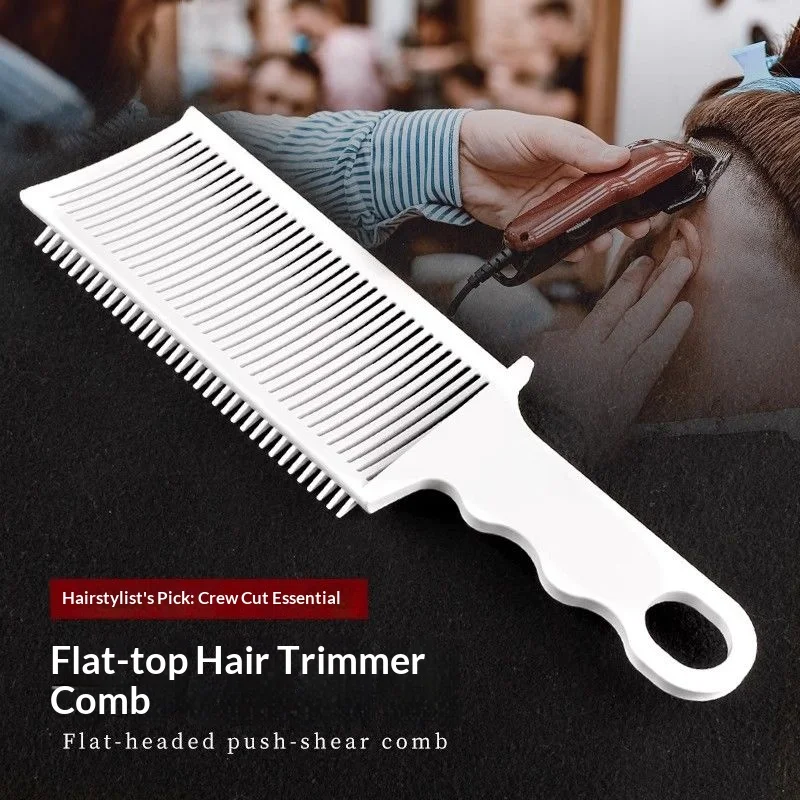 Professional Flat Top Fading Barber Hair Cutting Comb Men Hair Clipper Positioning Guide Comb Salon Hair Styling Trimming Tool