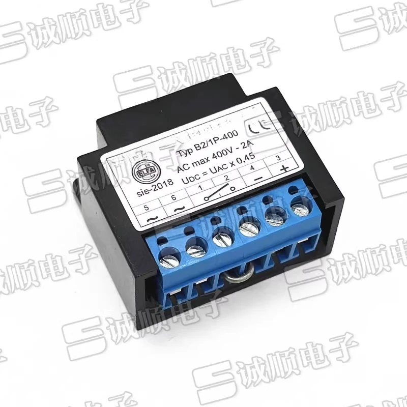 B2/1P-400 brake rectifier ELFA 400V 2A UDC=UAC * 0.45