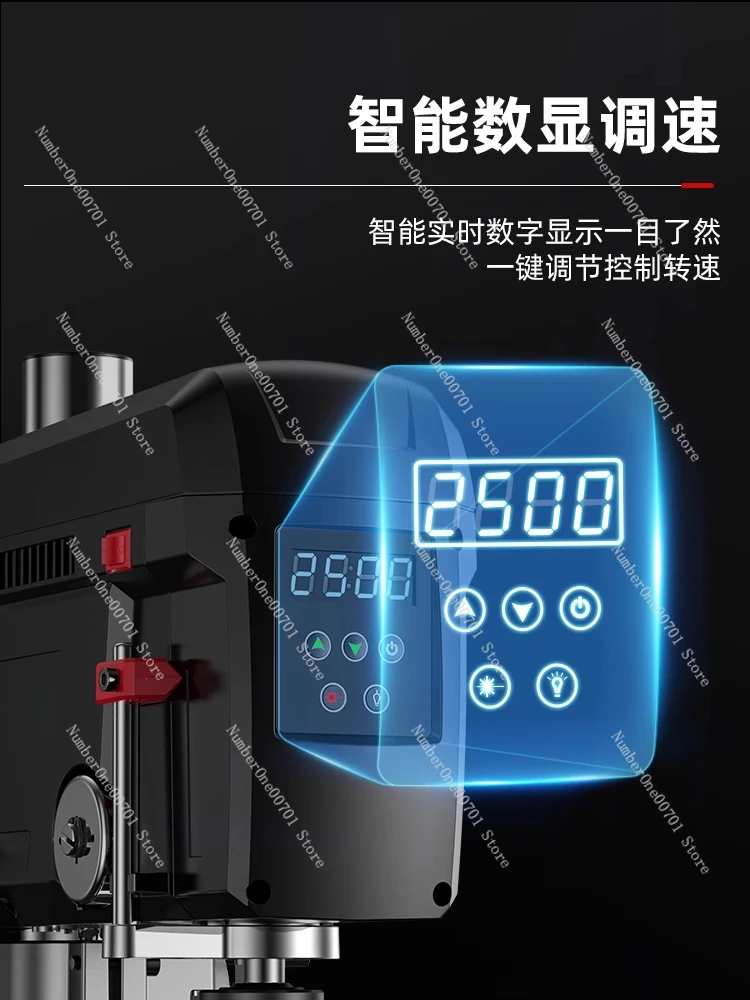 Digital table drill Small household milling machine 220v high power drilling machine Workbench High precision drilling machine