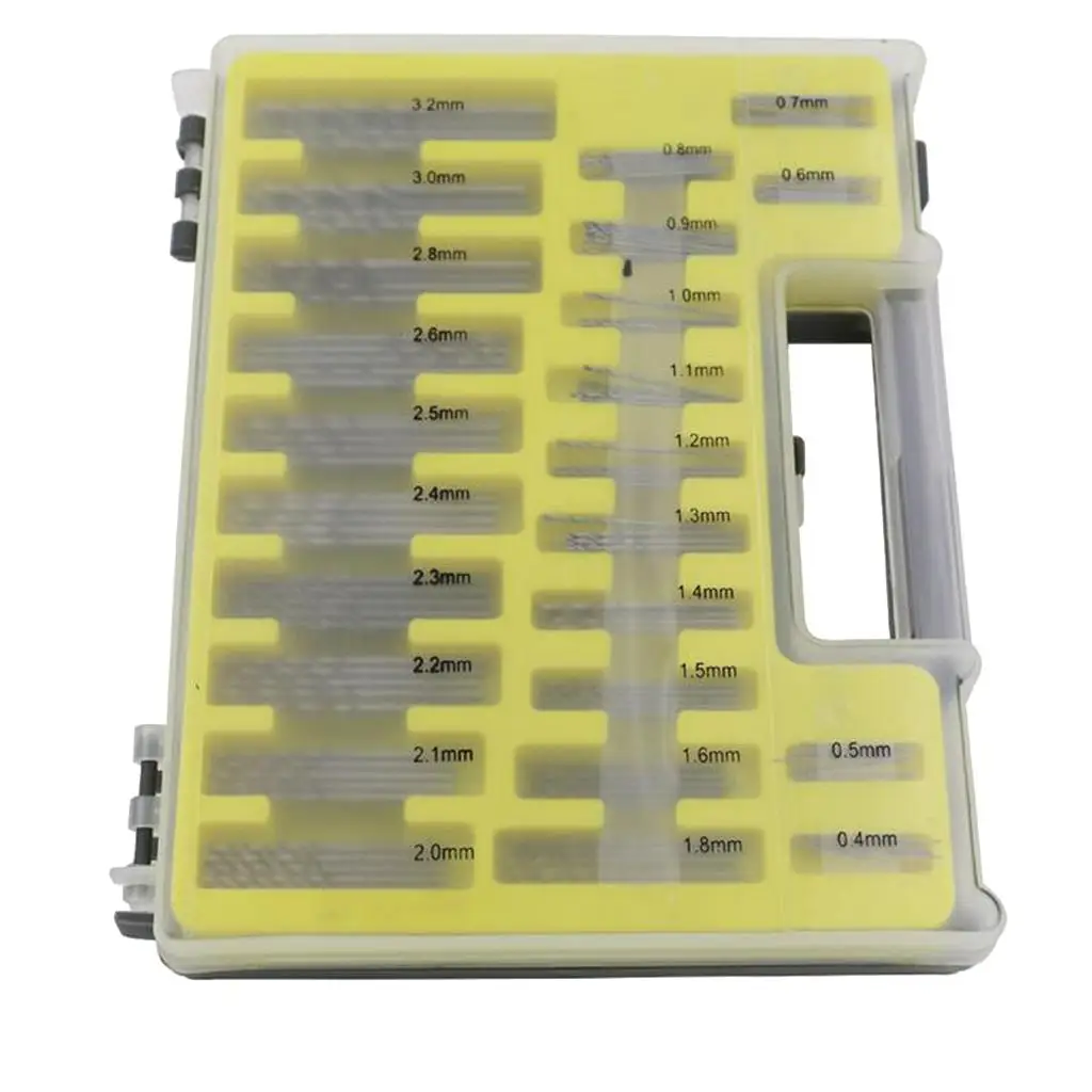 Straight shank Fried Dough Twists drill set HSS Twist 0.4-3.2mm 150pcs Mini Micro Power Set Small Precision