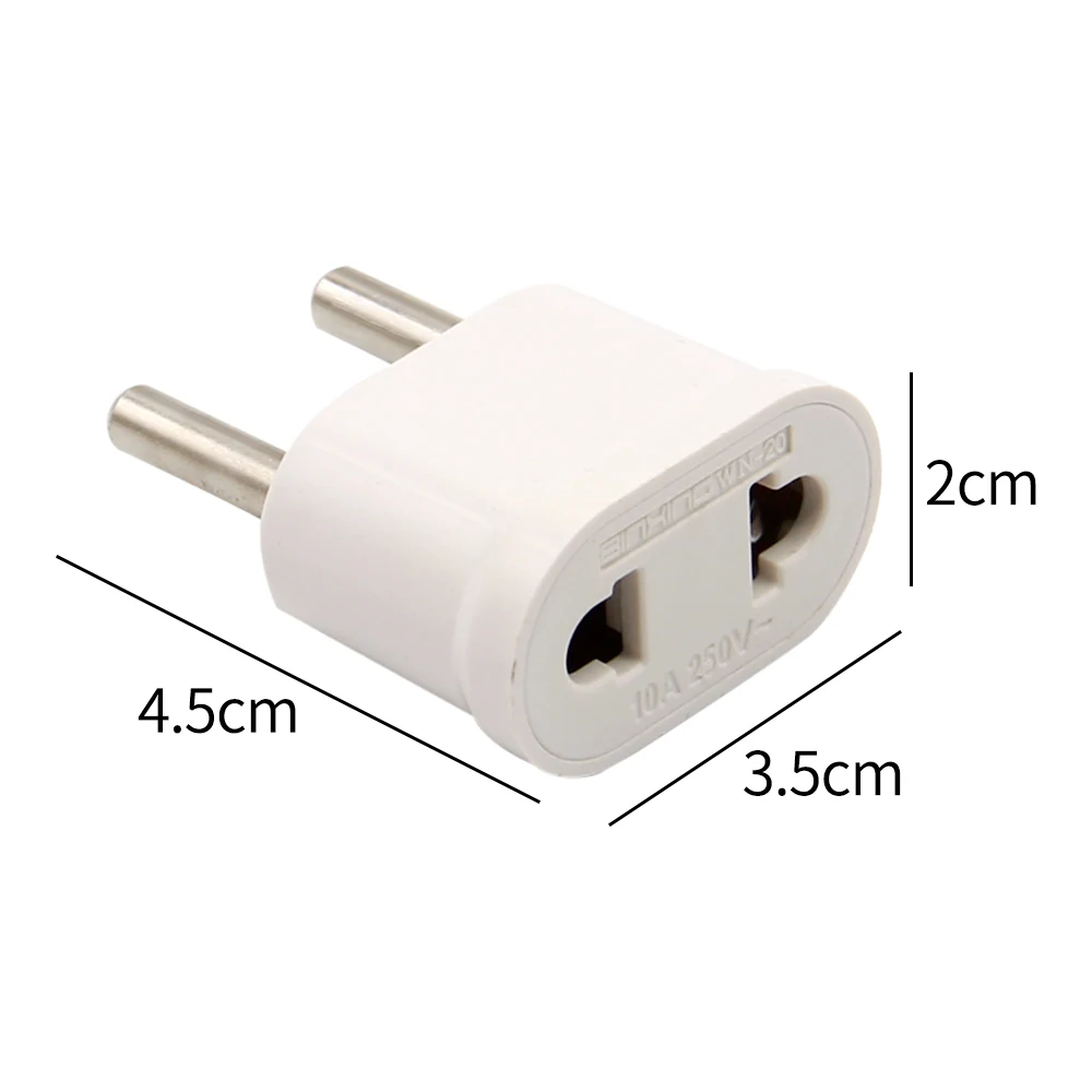 US To EU Plug Adapter AC Converter American China To EU Euro Europe Travel Power Adapter Type C Plug Electrical Socket Outlet