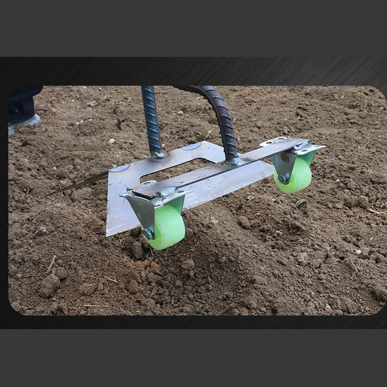 Hollow Hoe Gardening Tool Steel Hand Weed Puller Soil Loosening Heavy Duty Grass Removal Weeding Tool for Lawn Flower Beds