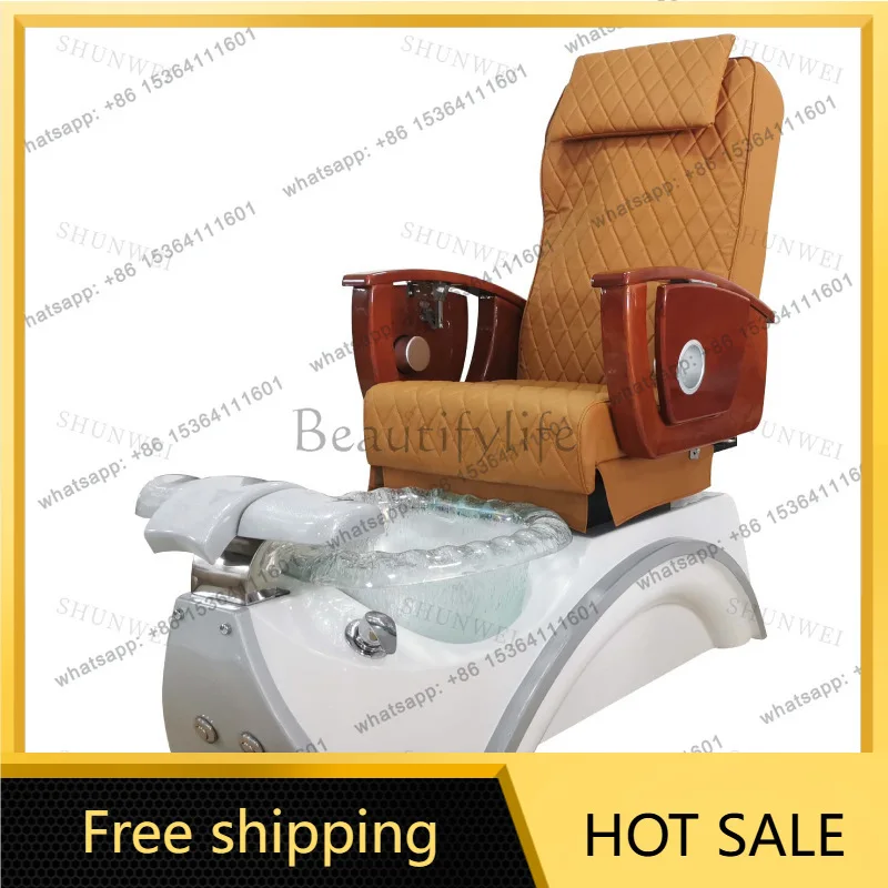 Factory Direct Sales SPA Foot UV FRP Base Back Massage Pedicure Chair