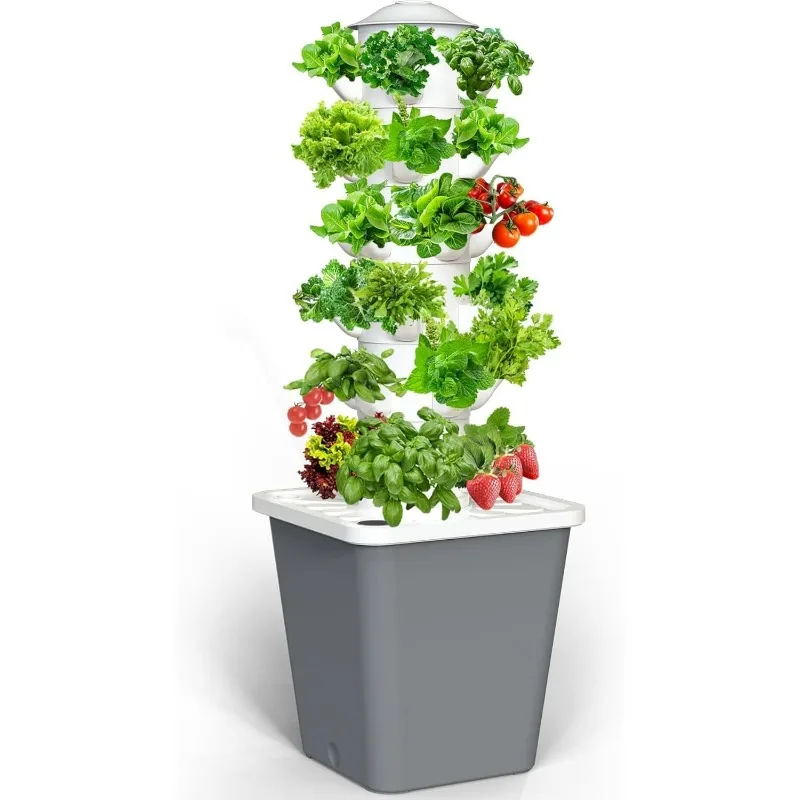 

Hydroponics Growing System, 30-Plant Indoor Tower with Pump System, Plants Germination Kit, Vertical Hydroponic System