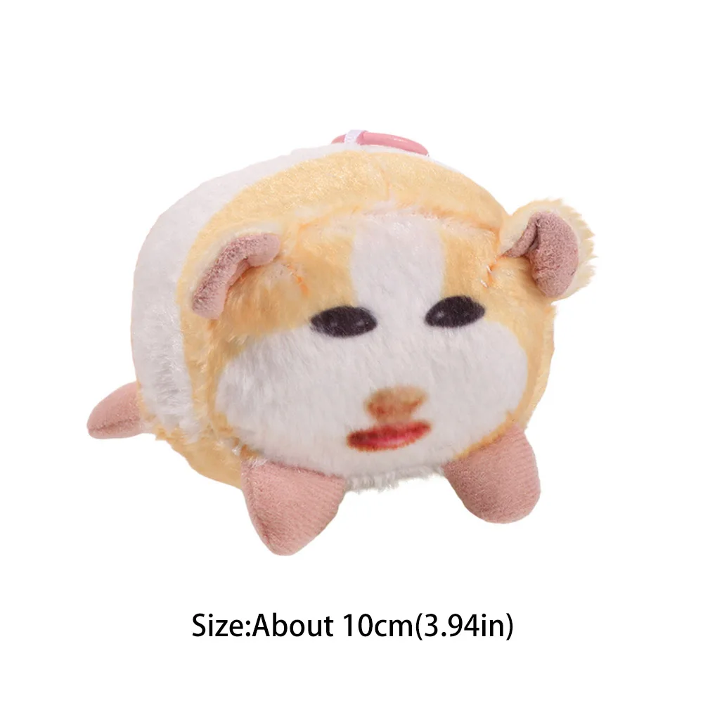 Backpack Pendant Creative Dutch Pig Pendant Cute Vocal Stuffed Animal Keyring Soft Kawaii Cartoon Pig Festive Decor