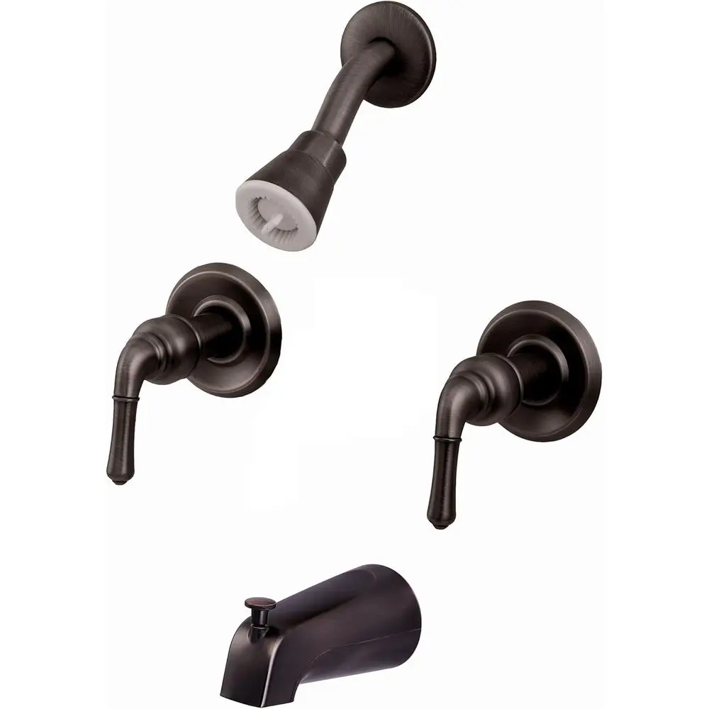 8 Dual Handle Tub and Shower Faucet in Oil Rubbed Bronze Finish