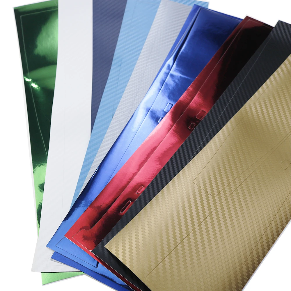 Pegatina decorativa media de piezas para PS5, pegatina de piel enchapada de fibra de carbono para consola P5, pegatina de piel central