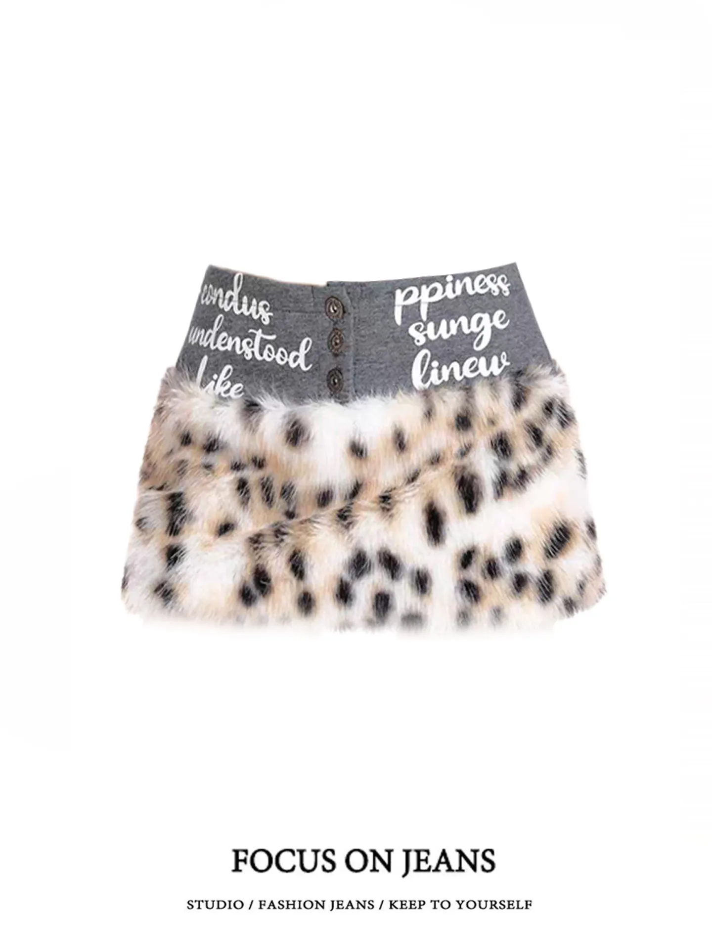Harajuku Women Leopard Cake Skirt Plush Keychain Waist Belt Low Rise Inner Shorts Ruffle Mini Skirt Retro Y2k Bottoms