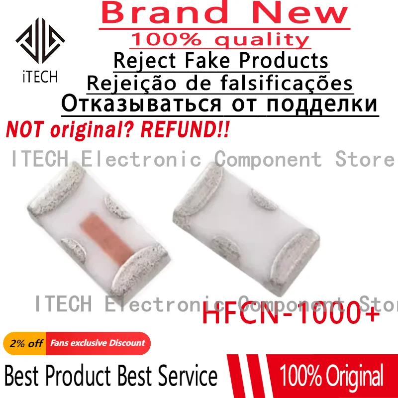 5pcs/lot Original HFCN-1000+ LTCC High Pass Filter, 1080 - 4000 MHz 100% New and Genuine