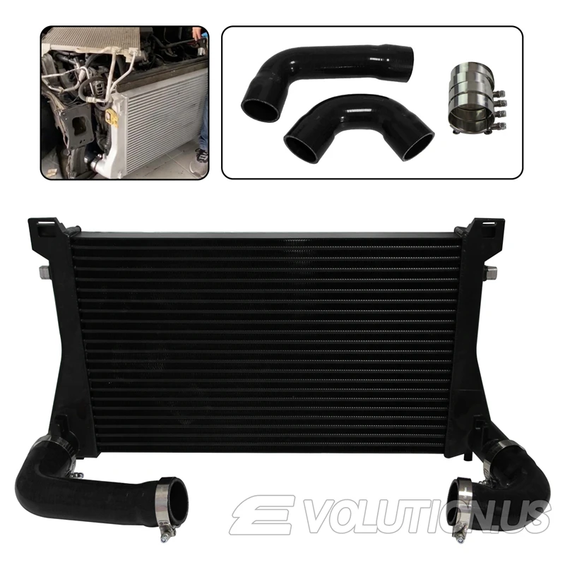 Light Weight Tube & Fin Intercooler Kit Fits for Audi A3 S3 VW Golf R GTI MK7 Seat Leon 5F Skoda Octavia 5E 1.8T 2.0T