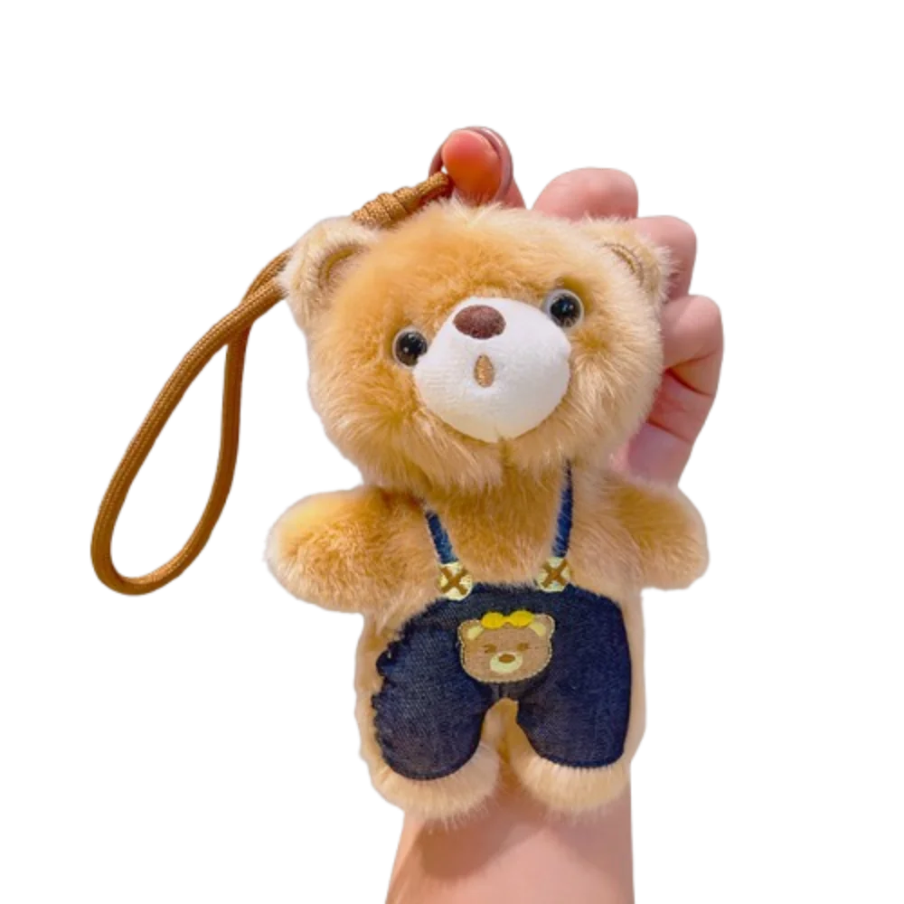 Sweet PP Cotton Bear Pendant Cartoon Cotton Little Bear Pendant Soft Animal Little Bear Key Ring Couple Girl Gift