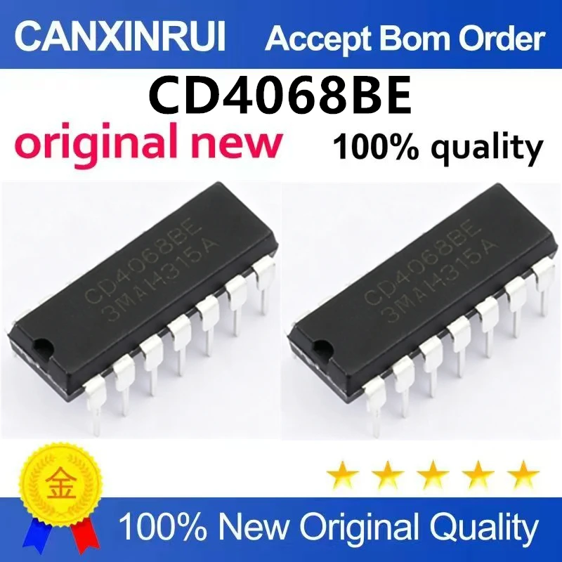 （5pcs-100pcs）Original genuine CD4068BE CD4068 DIP-14 direct insertion gate inverter NAND gate chip