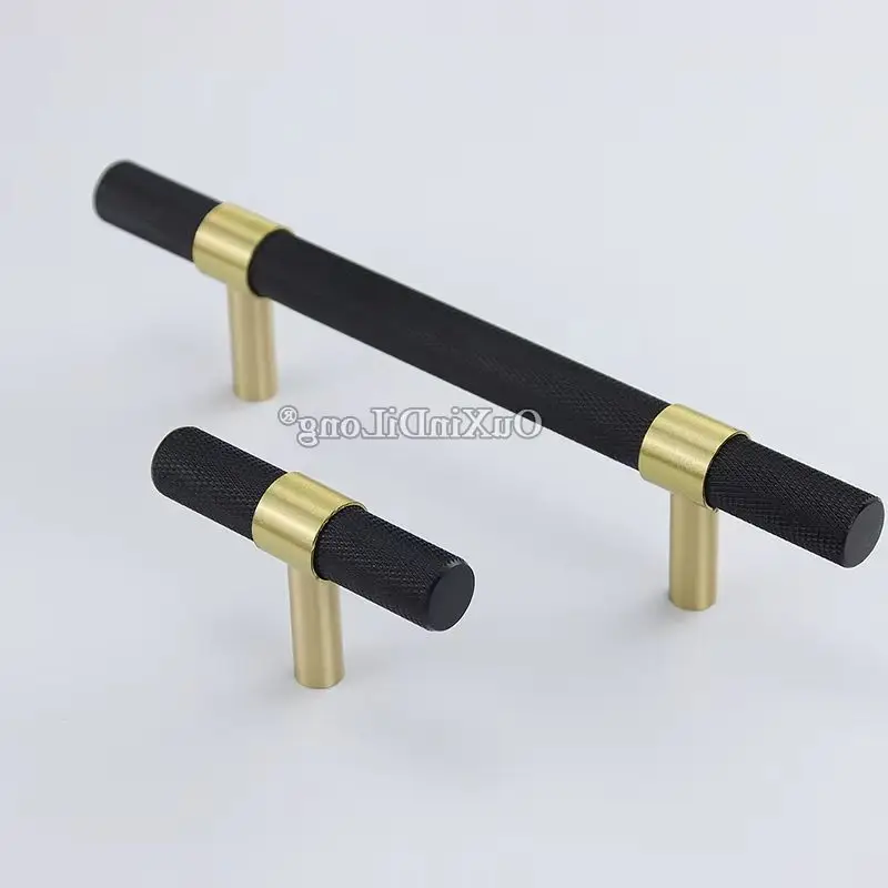 European 8PCS Solid Brass Knurled Furniture Pulls Handles Drawer Knobs Cupboard Wardrobe Closet Dresser Wine Cabinet Door Pulls