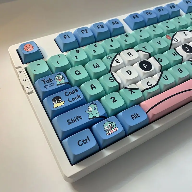 Sanrio Ugly Fish Keycap Hendon Five Sided Heat Sublimation PBT Keycap Xda Height 140 Keys