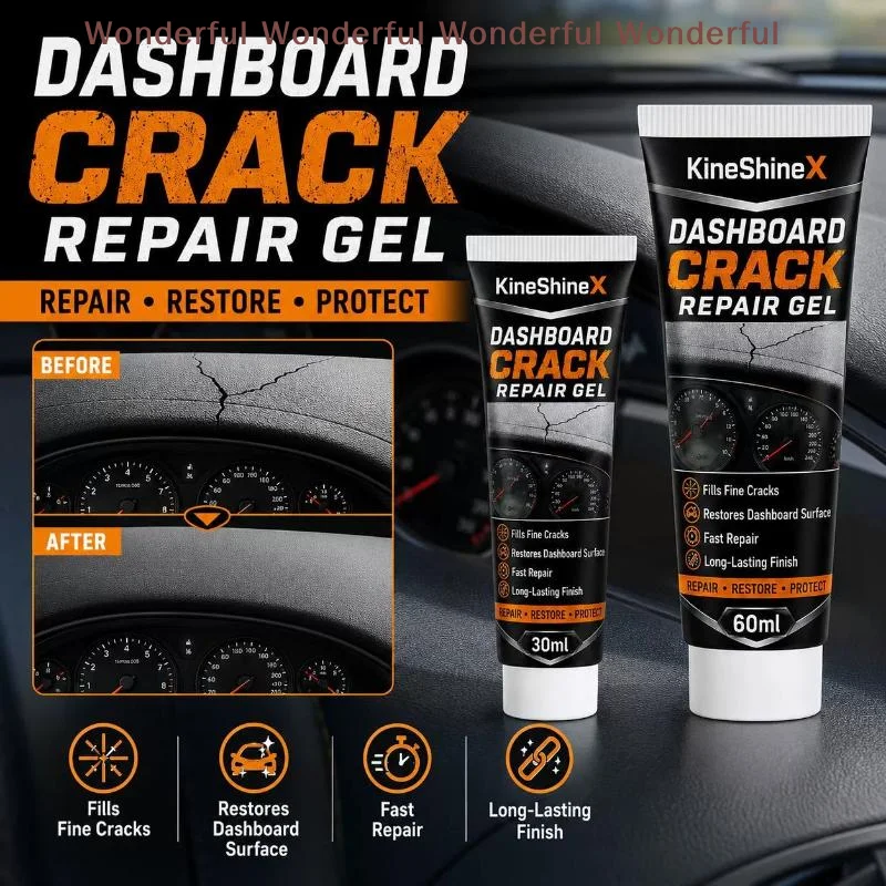Car Dashboard Crack Repair Gel Time Saving Scratch Remover for Auto Console Plastic Panel Restore Accessory
