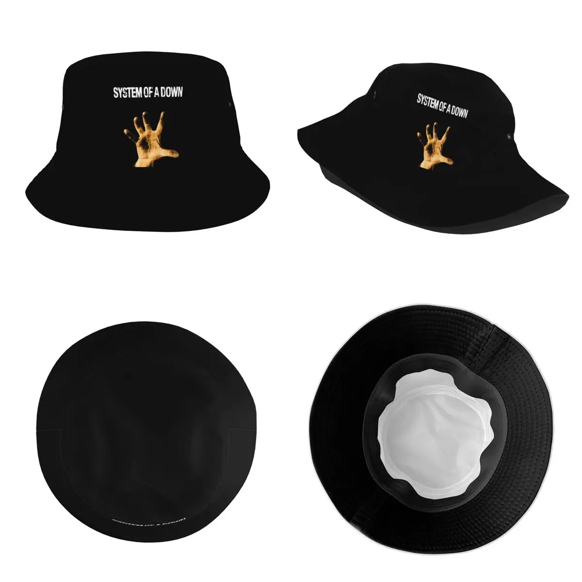 Classic Rock Band System Of A Down Bob Bucket Hat Men Women UV Protection Heavy Metal Band Soad Fisherman Hat Beach Hatwear image 5