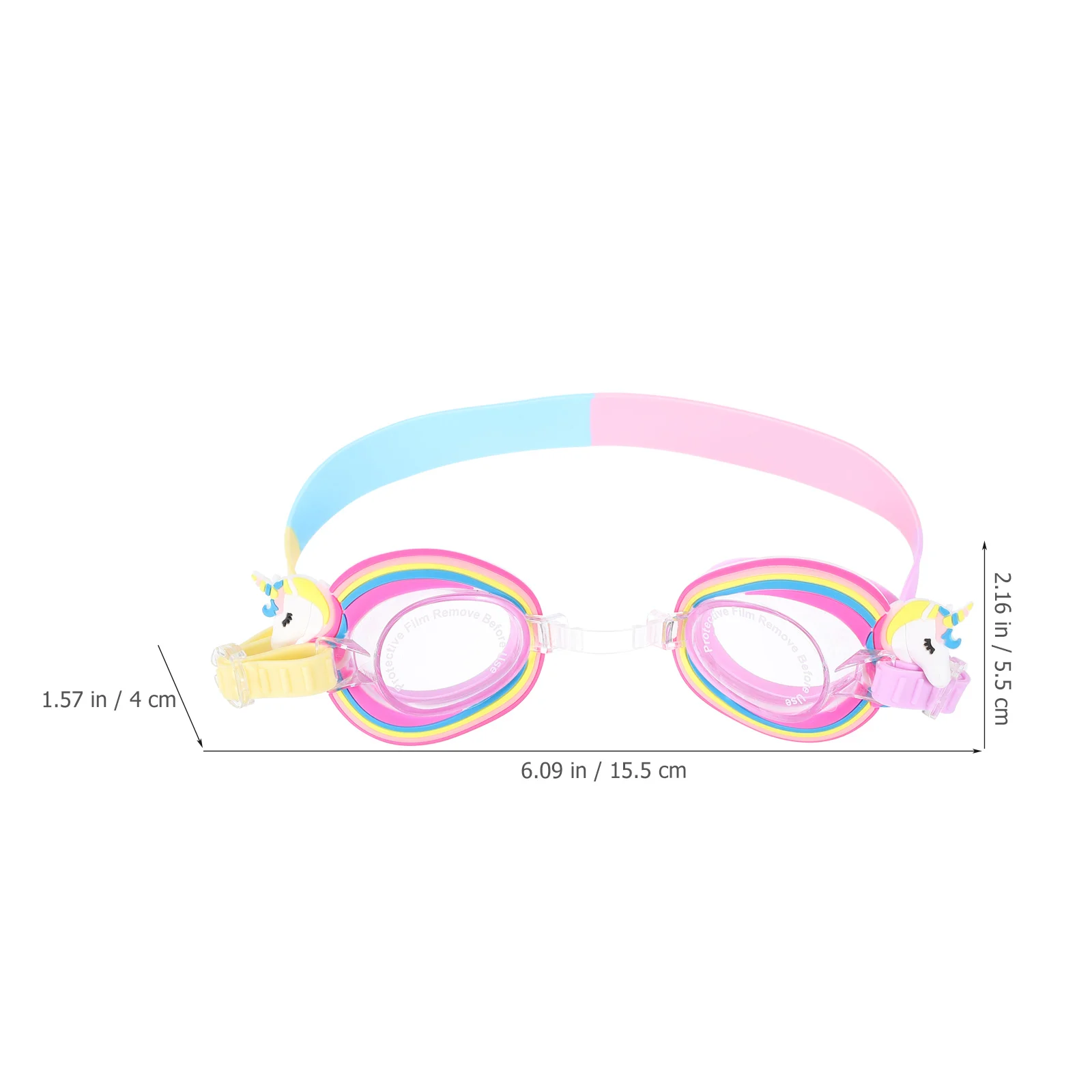 Children's Swimming Goggles Anti-fog Glasses for Aquarium Kids Silica Gel Lovely