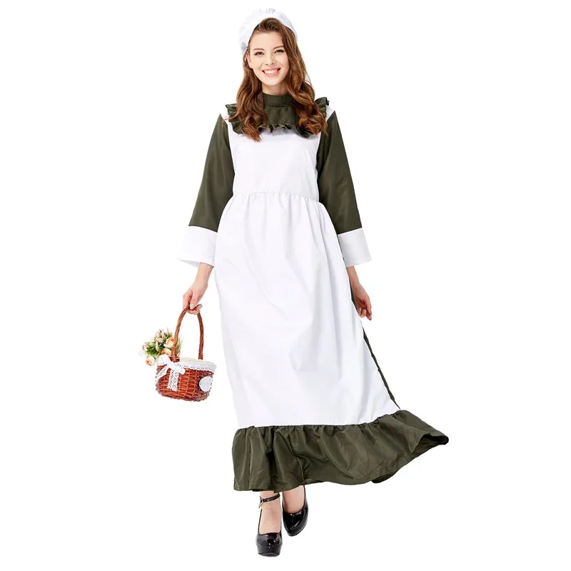 Sexy schöne japanische Lolita Dienst mädchen Party kleid Halloween Maskerade Französisch Farm Wench Cosplay Kostüm