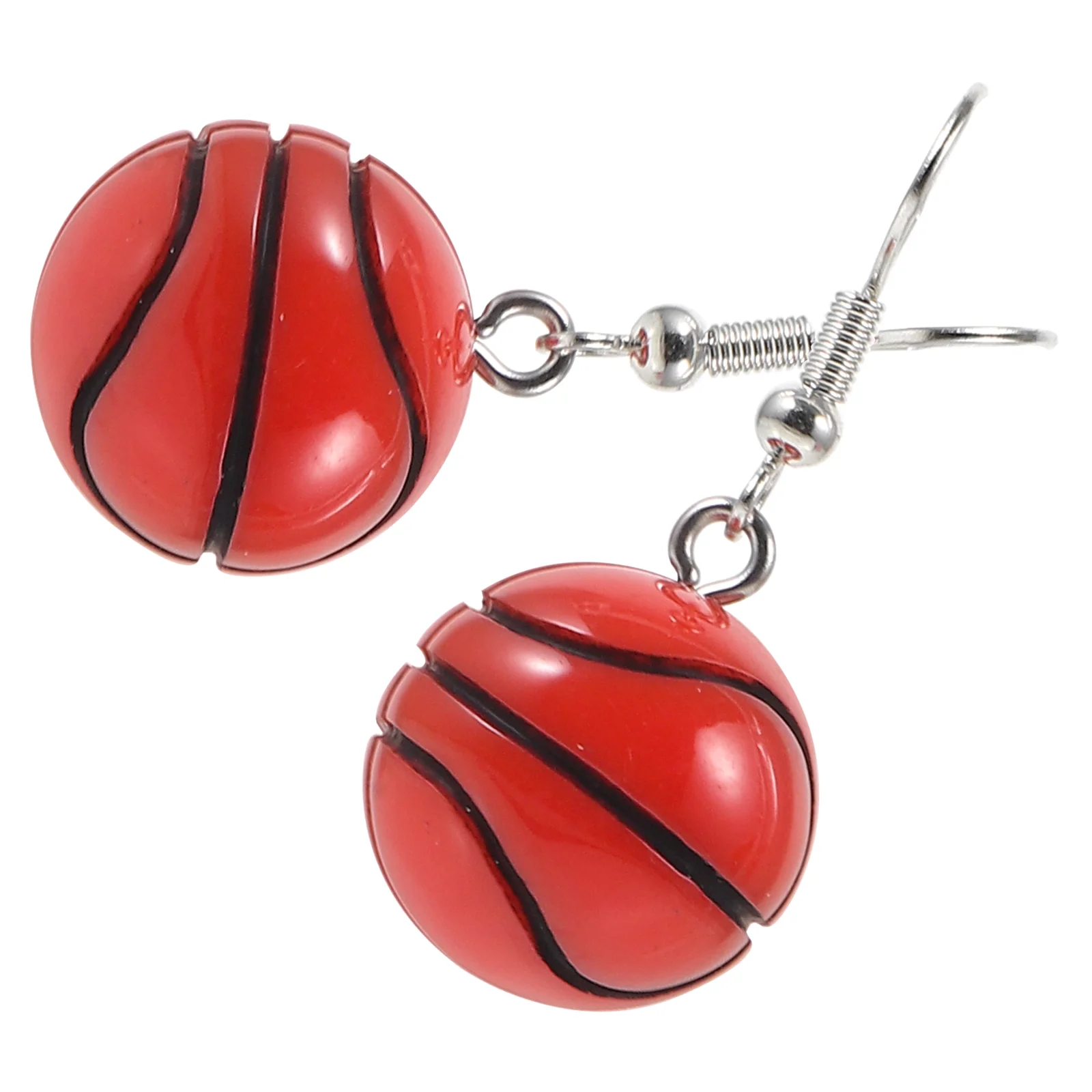 

Earring Novelty Pendant Basketball Festival Earrings Sports Drops Metal Basketballs for Girls Sports-themed