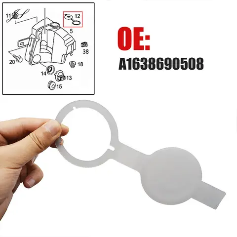 메르세데스 벤츠 W163 ML 클래스 A용 와이퍼 와셔 유체 저장소 커버 1638690508 물 탱크 병 뚜껑 교체 부품 흰색