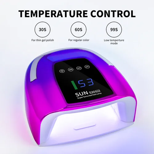 Imagen 2 del producto Lámpara de uñas LED UV recargable de 48LED, máquina secadora inalámbrica profesional para uñas, lámpara de secado de esmalte de Gel, herramienta de luz UV para manicura